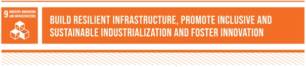 SDG9: "Build resilient infrastructure, promote inclusive and sustainable industrialization, and foster innovation"